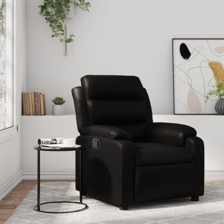Sillón reclinable de cuero sintético negro de , Sillones - Ref: Foro24-373486, Precio: 224,85 €