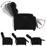 Sillón reclinable de cuero sintético negro de , Sillones - Ref: Foro24-373486, Precio: 222,68 €, Descuento: %