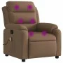 Brown Fabric Massage Recliner by , Armchairs - Ref: Foro24-373478, Price: 264,40 €, Discount: %