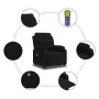 Liegender Massagesessel aus schwarzem Samt von , Sessel - Ref: Foro24-373517, Preis: 220,01 €, Rabatt: %