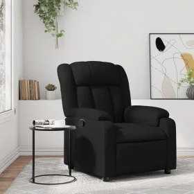 Black Faux Leather Recliner by , Armchairs - Ref: Foro24-373560, Price: 221,05 €, Discount: %