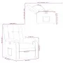 Schwarzer Liegesessel aus Kunstleder von , Sessel - Ref: Foro24-373560, Preis: 221,05 €, Rabatt: %