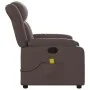 Sillón de masaje reclinable cuero sintético marrón de , Sillones - Ref: Foro24-373569, Precio: 272,37 €, Descuento: %