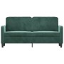 Dunkelgrünes 2-Sitzer-Sofa aus Samt, 140 cm von , Sofas - Ref: Foro24-359444, Preis: 228,12 €, Rabatt: %