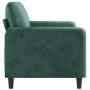 Dunkelgrünes 2-Sitzer-Sofa aus Samt, 140 cm von , Sofas - Ref: Foro24-359444, Preis: 223,93 €, Rabatt: %