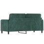 Dunkelgrünes 2-Sitzer-Sofa aus Samt, 140 cm von , Sofas - Ref: Foro24-359444, Preis: 228,12 €, Rabatt: %