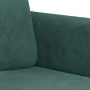 Dark green velvet 2-seater sofa 140 cm by , Sofas - Ref: Foro24-359444, Price: 223,93 €, Discount: %