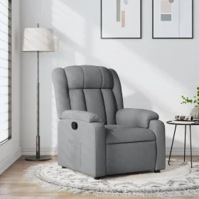 Sillón reclinable de tela gris claro de , Sillones - Ref: Foro24-373574, Precio: 234,01 €, Descuento: %