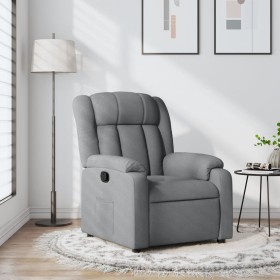 Sillón reclinable de tela gris claro de , Sillones - Ref: Foro24-373574, Precio: 238,15 €, Descuento: %