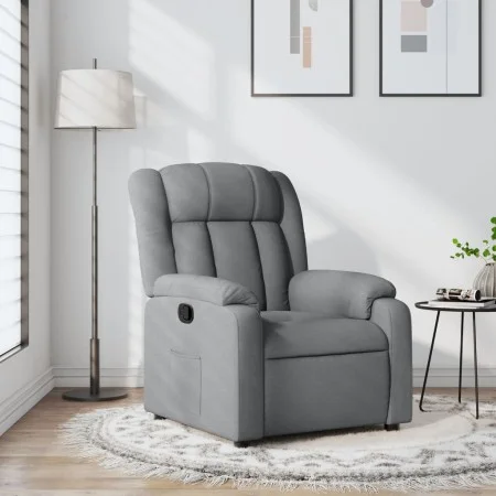 Light Gray Fabric Recliner by , Armchairs - Ref: Foro24-373574, Price: 234,44 €, Discount: %