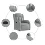 Sillón reclinable de tela gris claro de , Sillones - Ref: Foro24-373574, Precio: 238,15 €, Descuento: %