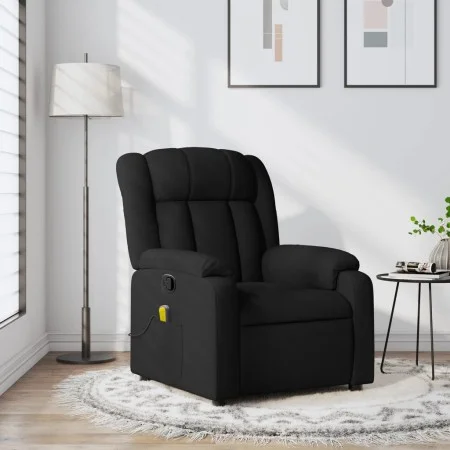 Black Fabric Massage Recliner by , Armchairs - Ref: Foro24-373588, Price: 219,16 €, Discount: %