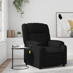 Sillón de masaje reclinable cuero sintético negro de , Sillones - Ref: Foro24-373529, Precio: 219,51 €, Descuento: %
