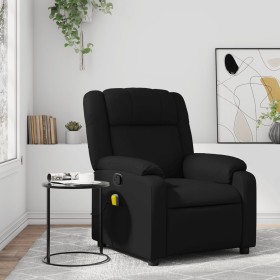 Sillón de masaje reclinable cuero sintético negro de , Sillones - Ref: Foro24-373529, Precio: 222,83 €, Descuento: %