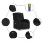 Black synthetic leather reclining massage chair by , Armchairs - Ref: Foro24-373529, Price: 219,11 €, Discount: %