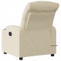 Cream Fabric Reclining Massage Chair by , Armchairs - Ref: Foro24-374164, Price: 278,05 €, Discount: %