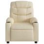 Cream Fabric Reclining Massage Chair by , Armchairs - Ref: Foro24-374164, Price: 278,05 €, Discount: %