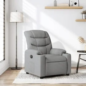 Sillón reclinable de tela gris claro de , Sillones - Ref: Foro24-374147, Precio: 206,04 €, Descuento: %