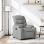 Sillón reclinable de tela gris claro de , Sillones - Ref: Foro24-374147, Precio: 206,04 €, Descuento: %