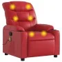 Sillón de masaje reclinable cuero sintético rojo de , Sillones - Ref: Foro24-374145, Precio: 274,54 €, Descuento: %