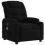 Sillón reclinable de masaje de tela negro de , Sillones - Ref: Foro24-374158, Precio: 248,61 €, Descuento: %