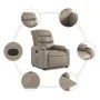 Sillón reclinable de cuero sintético color capuchino de , Sillones - Ref: Foro24-374139, Precio: 212,71 €, Descuento: %