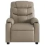 Sillón reclinable de cuero sintético color capuchino de , Sillones - Ref: Foro24-374139, Precio: 212,71 €, Descuento: %