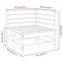 Douglas Massivholz-Gartenecksofa von , Modulare Sofas für den Außenbereich - Ref: Foro24-825609, Preis: 73,12 €, Rabatt: %