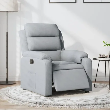 Electric recliner light gray fabric by , Armchairs - Ref: Foro24-3204956, Price: 291,02 €, Discount: %