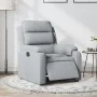 Sillón reclinable eléctrico tela gris claro de , Sillones - Ref: Foro24-3204956, Precio: 291,02 €, Descuento: %
