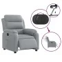 Electric recliner light gray fabric by , Armchairs - Ref: Foro24-3204956, Price: 291,02 €, Discount: %