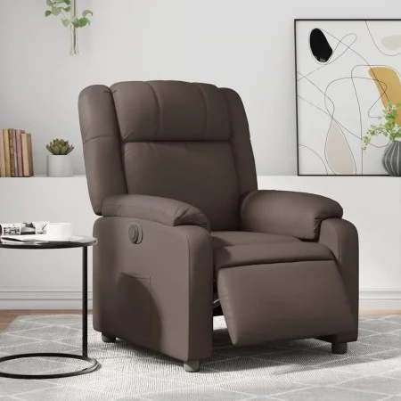 Brown Faux Leather Power Recliner by , Armchairs - Ref: Foro24-3205138, Price: 294,84 €, Discount: %