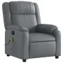 Sillón de masaje reclinable eléctrico cuero sintético gris de , Sillones - Ref: Foro24-3205146, Precio: 315,98 €, Descuento: %