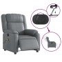 Gray synthetic leather electric reclining massage chair by , Armchairs - Ref: Foro24-3205146, Price: 309,60 €, Discount: %