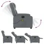 Sillón de masaje reclinable eléctrico cuero sintético gris de , Sillones - Ref: Foro24-3205146, Precio: 315,98 €, Descuento: %