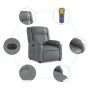 Sillón de masaje reclinable eléctrico cuero sintético gris de , Sillones - Ref: Foro24-3205146, Precio: 315,98 €, Descuento: %