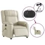 Cremefarbener elektrisch verstellbarer Massagesessel aus Kunstleder von , Sessel - Ref: Foro24-3205144, Preis: 331,82 €, Raba...