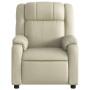 Sillón de masaje reclinable eléctrico cuero sintético crema de , Sillones - Ref: Foro24-3205144, Precio: 324,36 €, Descuento: %