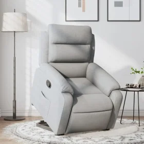 Light Gray Fabric Liftable Recliner by , Armchairs - Ref: Foro24-3204980, Price: 329,02 €, Discount: %