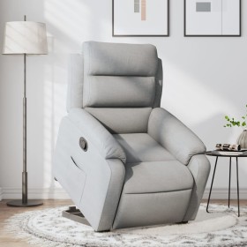 Sillón reclinable elevable de tela gris claro de , Sillones - Ref: Foro24-3204980, Precio: 305,60 €, Descuento: %