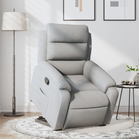 Light Gray Fabric Liftable Recliner by , Armchairs - Ref: Foro24-3204980, Price: 305,60 €, Discount: %