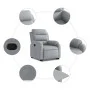 Light Gray Fabric Liftable Recliner by , Armchairs - Ref: Foro24-3204980, Price: 329,02 €, Discount: %