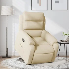 Cream Fabric Liftable Recliner by , Armchairs - Ref: Foro24-3204989, Price: 321,80 €, Discount: %
