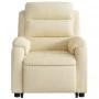 Cream Fabric Liftable Recliner by , Armchairs - Ref: Foro24-3204989, Price: 321,80 €, Discount: %