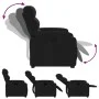 Sillón reclinable elevable tela negro de , Sillones - Ref: Foro24-3204982, Precio: 298,35 €, Descuento: %