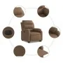 Elektrisch anhebbarer Liegestuhl aus braunem Stoff von , Sessel - Ref: Foro24-3205008, Preis: 371,68 €, Rabatt: %
