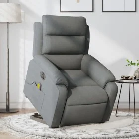 Anhebbarer elektrischer Massagesessel aus dunkelgrauem Stoff von , Sessel - Ref: Foro24-3205017, Preis: 386,67 €, Rabatt: %