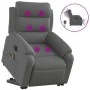 Anhebbarer elektrischer Massagesessel aus dunkelgrauem Stoff von , Sessel - Ref: Foro24-3205017, Preis: 384,55 €, Rabatt: %
