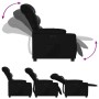 Sillón reclinable eléctrico de cuero sintético negro
