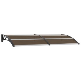 Black PC door canopy 240x100 cm by vidaXL, Awnings - Ref: Foro24-45636, Price: 94,48 €, Discount: %
